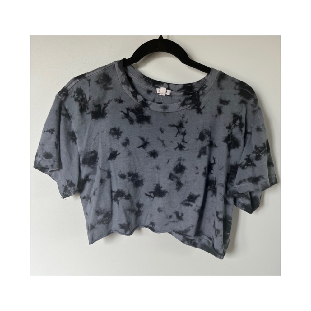 GARAGE CROP T-SHIRT TIE DYE